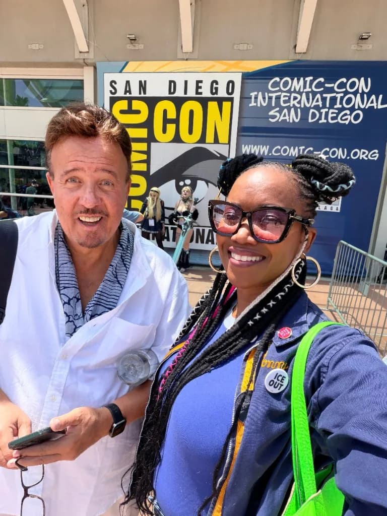 Tony Puryear and Erika Alexander at San Diego Comic-Con